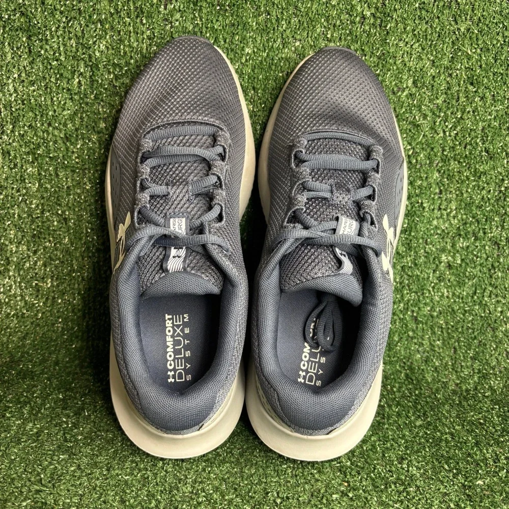 Under Armour Charged Surge 4 Mesh Lightweight Athletic Running Shoes Grey Men 11